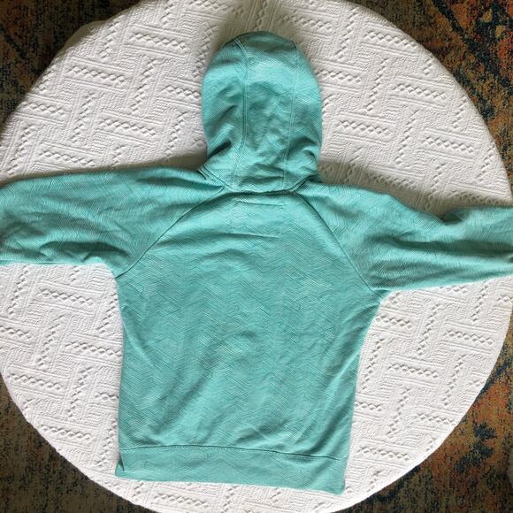 Cabela’s Embroidered Logo Hoodie Womens Small Teal Fleece Lined Gorpcore Outdoor - Picture 3 of 9